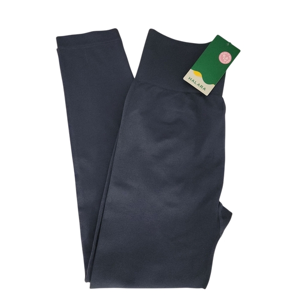 HALARA Seamless Flow High Waisted Ruched Plain Leggings indigo Medium - Picture 3 of 13